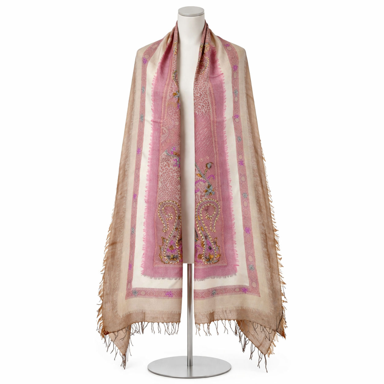 Boiled Wool Embroidery Hijab/Scarf